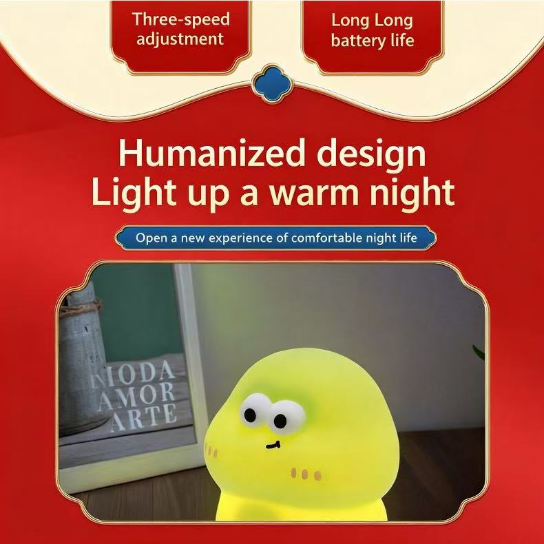 Popular online trending silicone snake-shaped night light, perfect for bedside use, eye protection, and as a gift for girls.