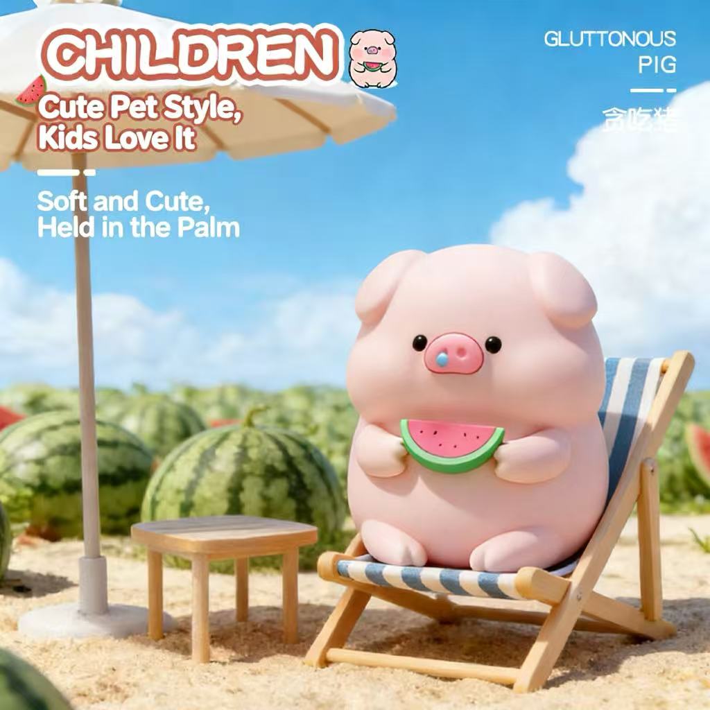 Greedy Pig Night Light, Bedside Sleep Light, Colorful Silicone Slap Light, Cute Children's Gift