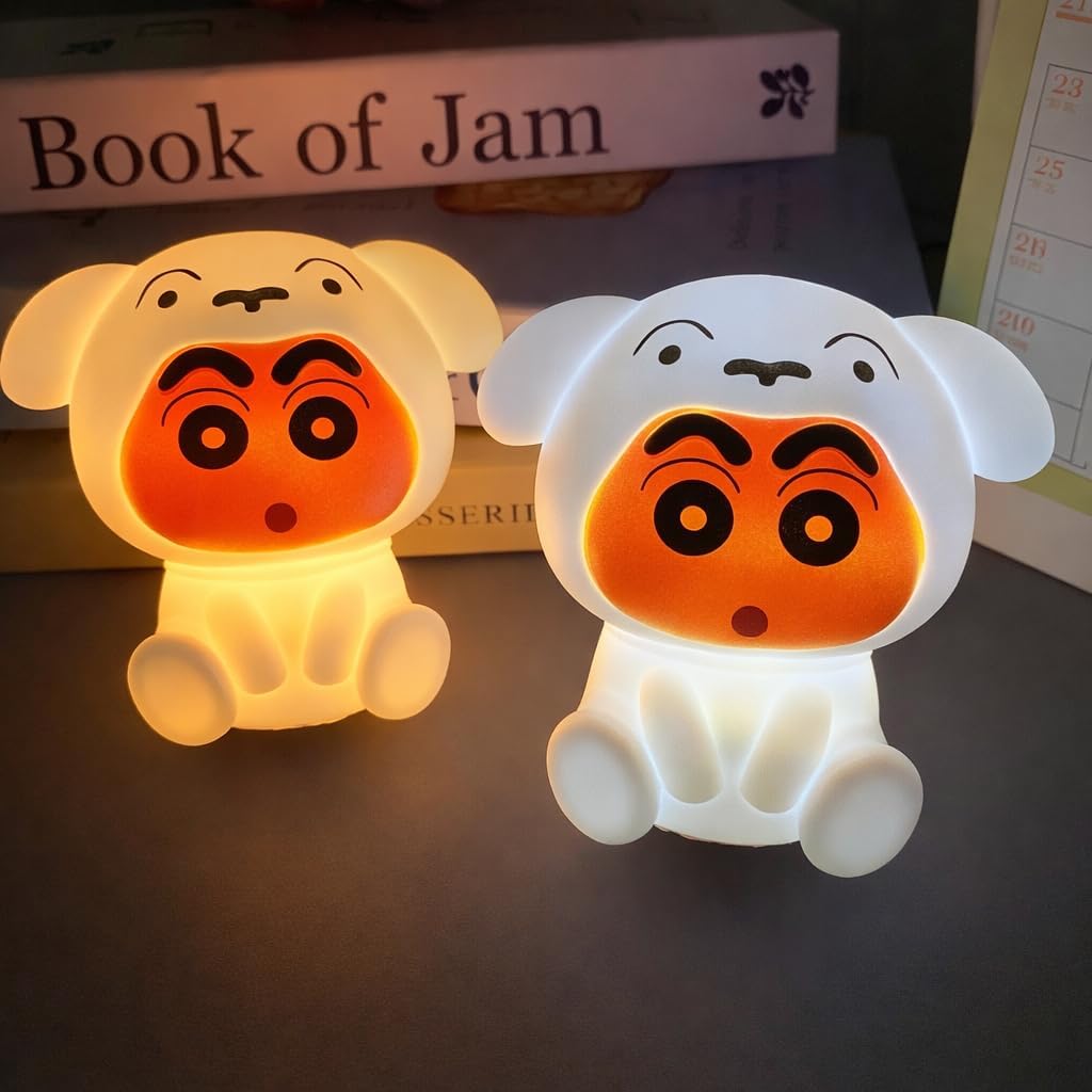 Shin-chan Slap-Slap Lamp, Creative Bedside Table Ornament, Cute Night Light, Perfect as a Sleep Gift for Your Girlfriend