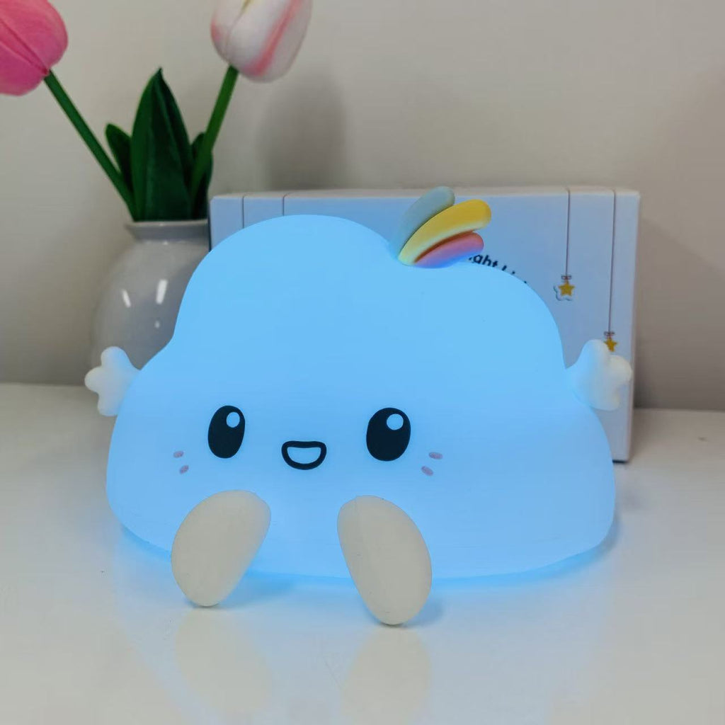 Cute Cloud Night Light Cartoon Children's Night Light Birthday Gift Bedside Lamp Cross-border Hot Selling Ambient Light for Bedroom