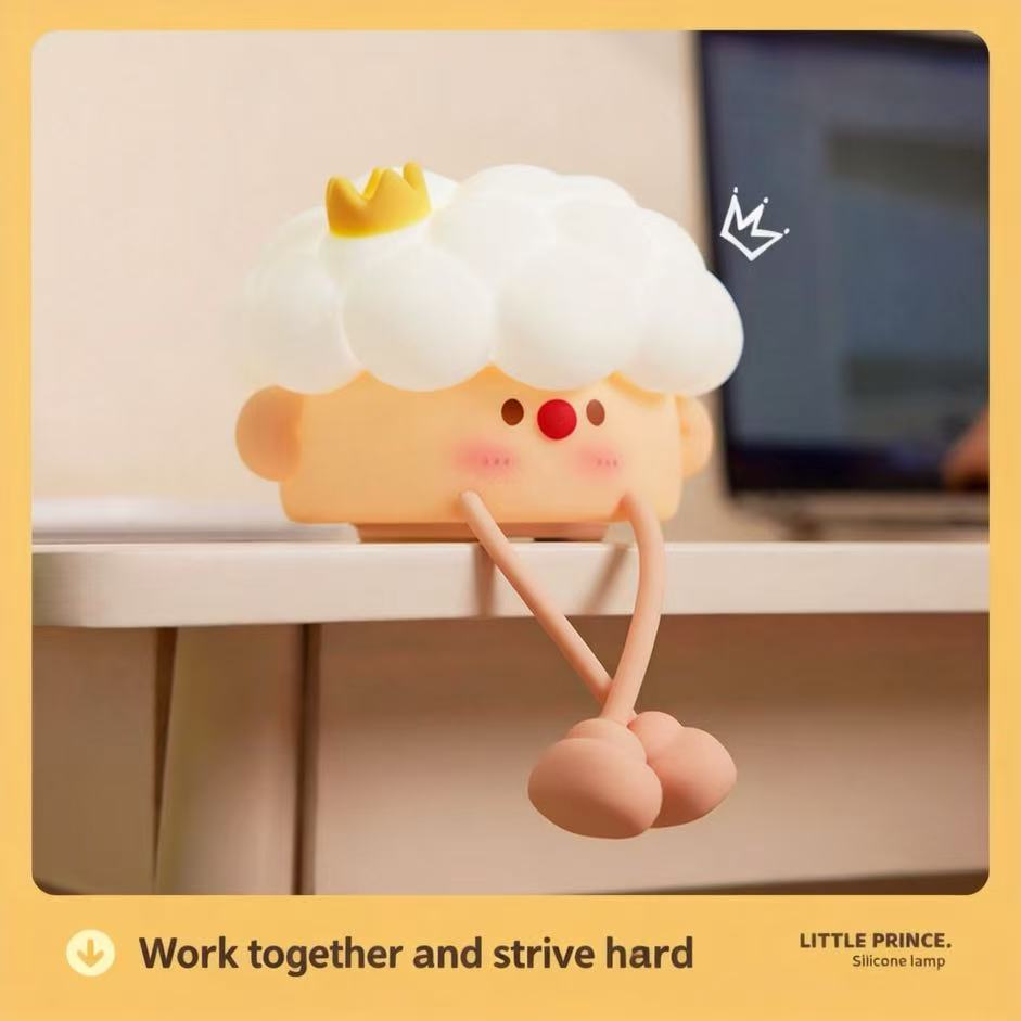 New Little Prince Silicone Night Light, Children's Educational Toy, Bedroom Bedside Lamp, Living Room Patting Lamp, Ambient Light