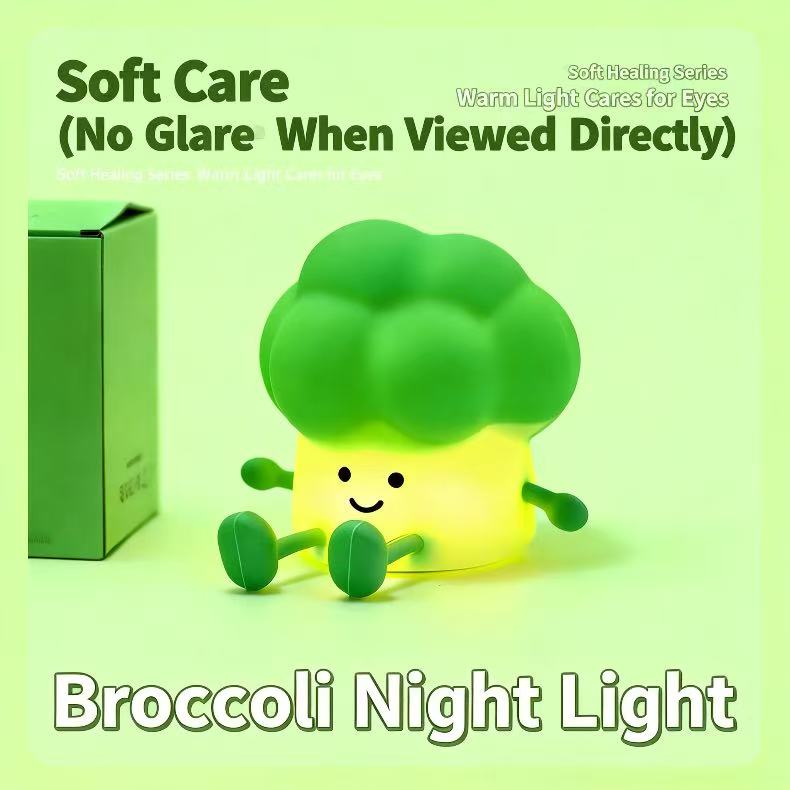 Soft care fruit night light with gentle eye-friendly glow