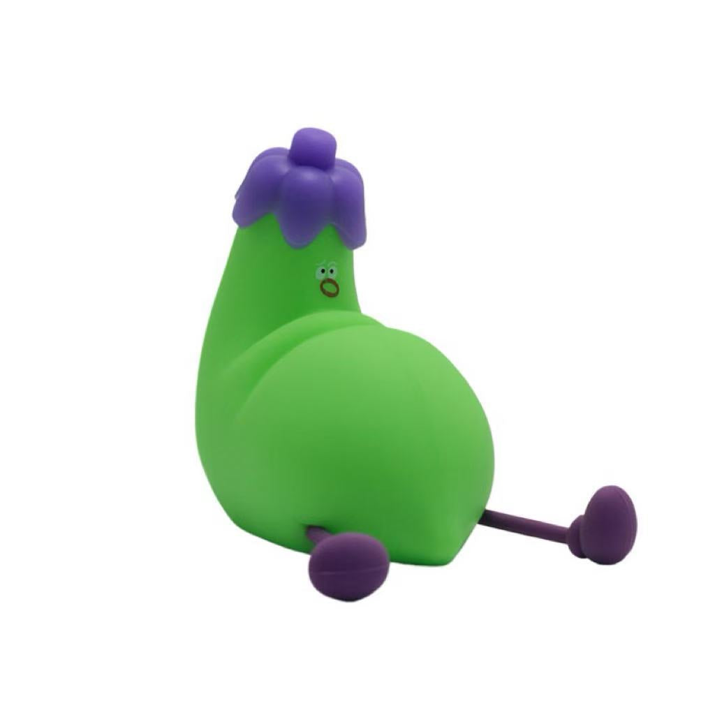 soft cute eggplant night light Internet celebrity explosion style feeling pat light small ornament bedside sleeping small table lamp