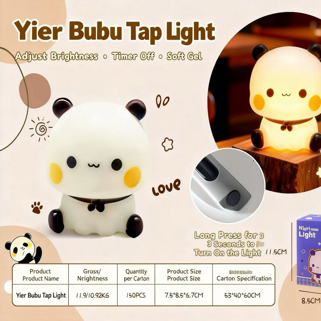 Cute Panda Night Light, Creative Slap Light, Bedside Table Ornament, Perfect for Girlfriend's Sleep