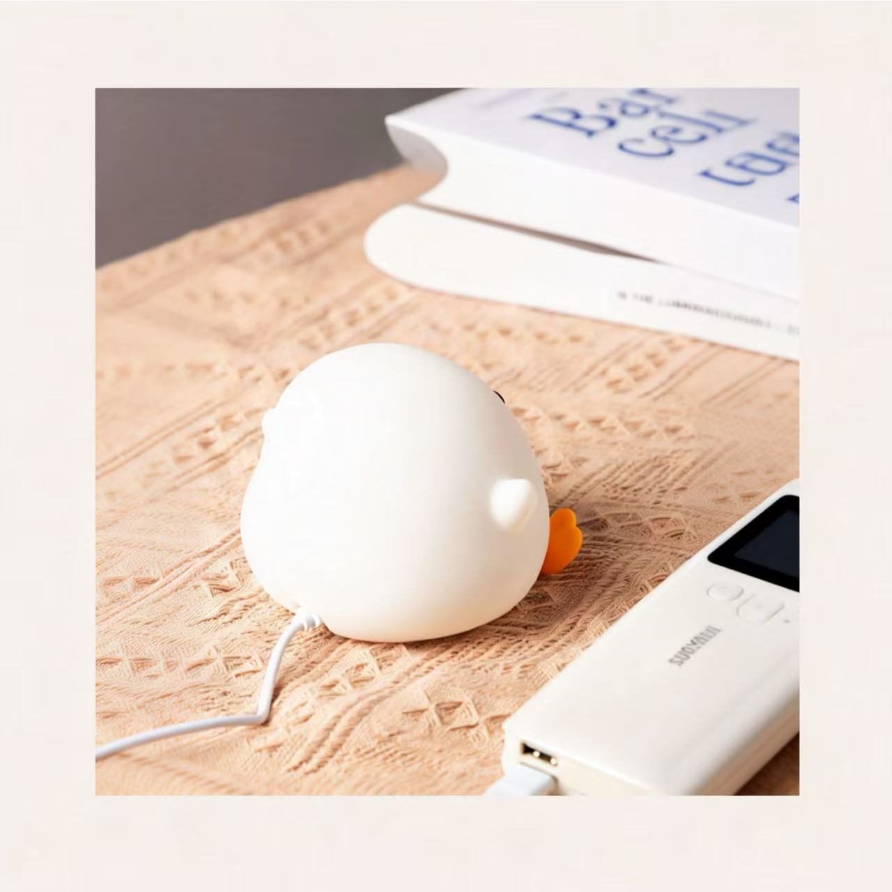 Dodo Duck Night Light - Cute Duck Light, Silicone Dimmable Night Light | Rechargeable Led Night Light with Timer Girl Lamp Rechargeable Night Light Sensor Light for Special Occasions