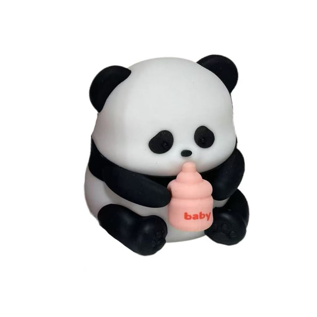 LOVERUIS Night Light for Kids Night Lights 1/3 Hour Timer Dimmable Nursery Bunny Lamp Colorful Nightlamp Gift for Girl Toddler Cute Easter Decoration Bedroom (Panda)