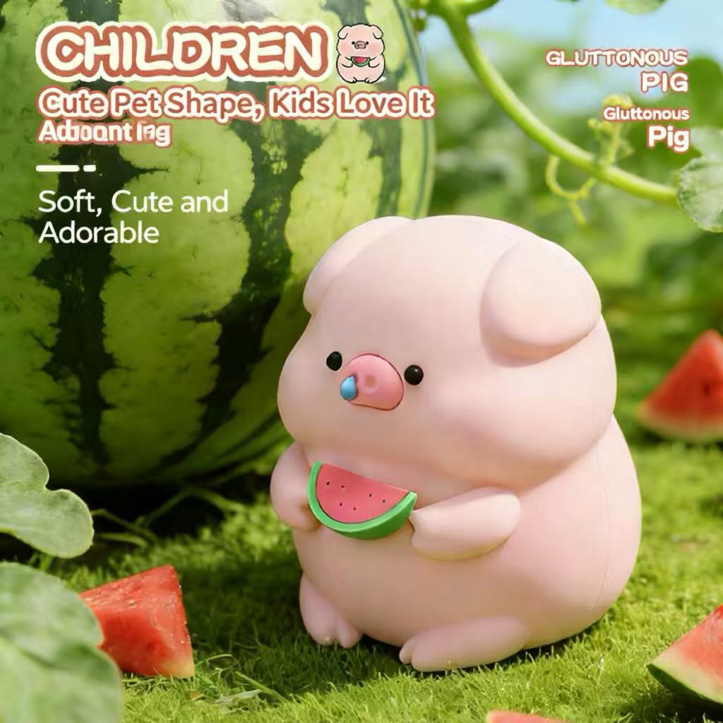 Greedy Pig Night Light, Bedside Sleep Light, Colorful Silicone Slap Light, Cute Children's Gift