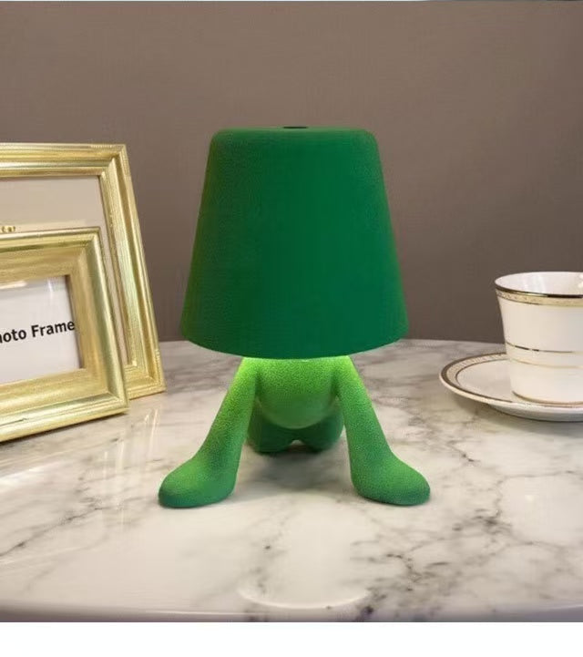 Modern Table Lamp for Bedroom: Rechargeable Cute Light for Kids Child Teen - Gift for Birthday Christmas