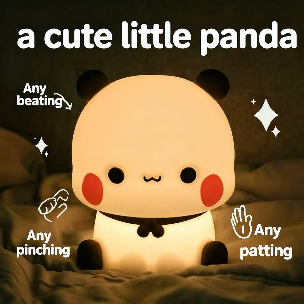 Cute Panda Night Light, Creative Slap Light, Bedside Table Ornament, Perfect for Girlfriend's Sleep