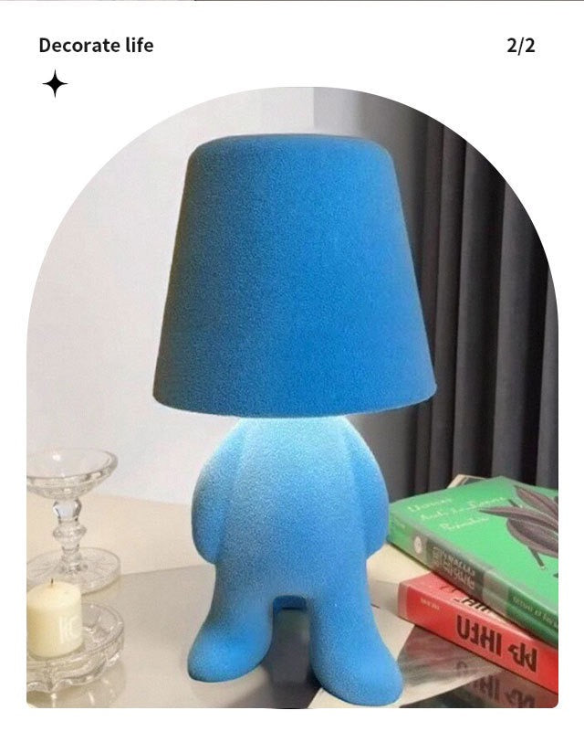 Modern Table Lamp for Bedroom: Rechargeable Cute Light for Kids Child Teen - Gift for Birthday Christmas