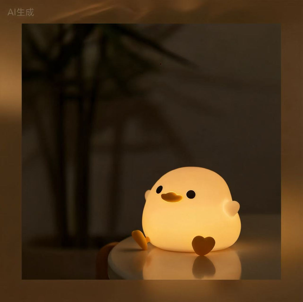 Dodo Duck Night Light - Cute Duck Light, Silicone Dimmable Night Light | Rechargeable Led Night Light with Timer Girl Lamp Rechargeable Night Light Sensor Light for Special Occasions