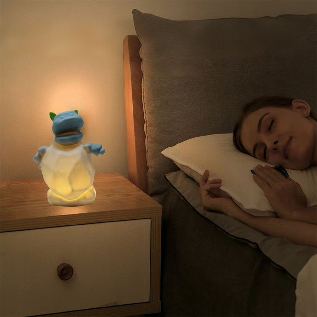 Stone Princess Silicone Night Light – Soft Eye-Protecting Sleep Lamp for Kids