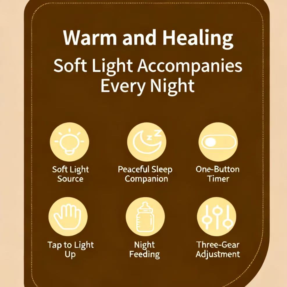 Bunny night light feature icons