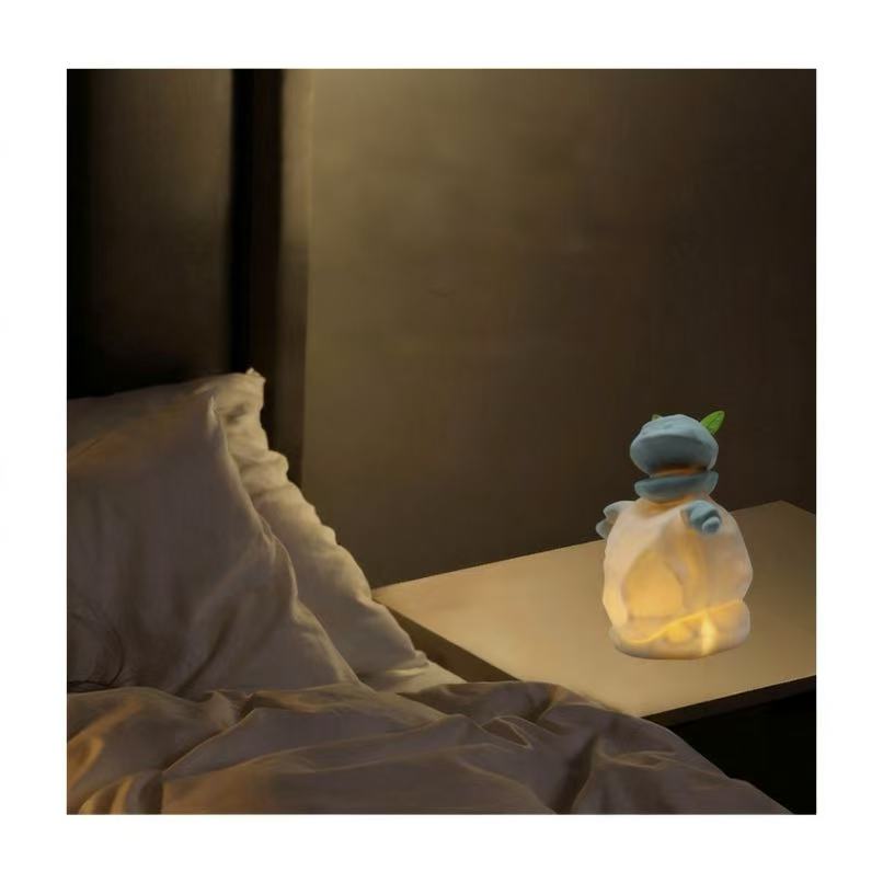 Stone Princess Silicone Night Light – Soft Eye-Protecting Sleep Lamp for Kids