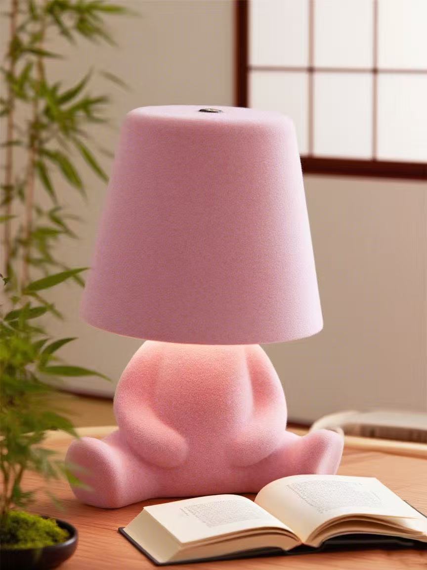 Modern Table Lamp for Bedroom: Rechargeable Cute Light for Kids Child Teen - Gift for Birthday Christmas