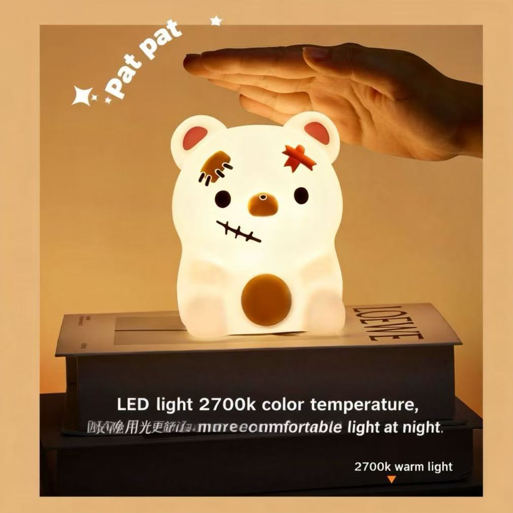 Scar Bear Night Light pat control warm LED lamp