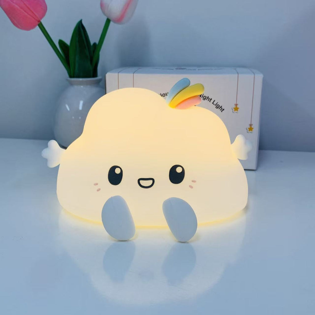 Cute Cloud Night Light Cartoon Children's Night Light Birthday Gift Bedside Lamp Cross-border Hot Selling Ambient Light for Bedroom
