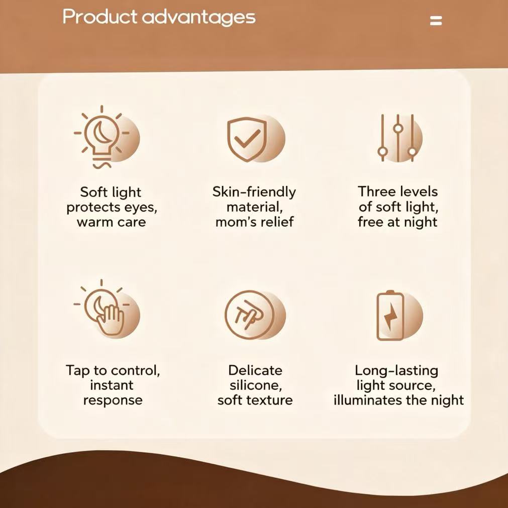 Baishite Cross-Border New Product Scar Bear Silicone Night Light for Bedroom, Nighttime Atmosphere, Bedside, Breastfeeding Companion, Sleep Aid, Patting Light