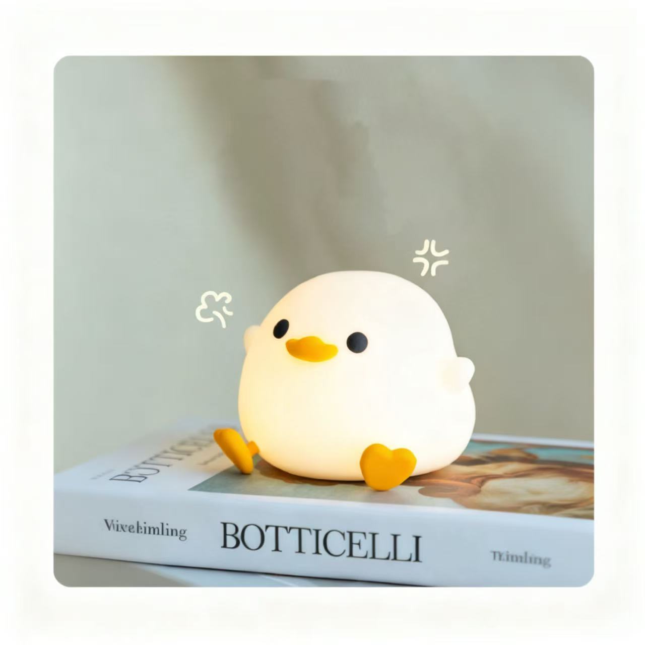 Dodo Duck Night Light - Cute Duck Light, Silicone Dimmable Night Light | Rechargeable Led Night Light with Timer Girl Lamp Rechargeable Night Light Sensor Light for Special Occasions