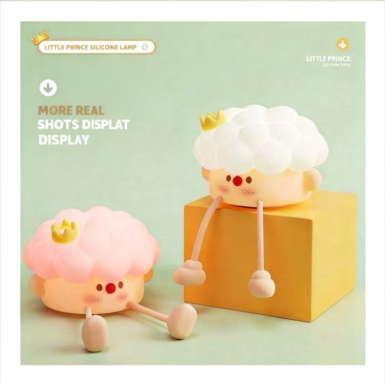 New Little Prince Silicone Night Light, Children's Educational Toy, Bedroom Bedside Lamp, Living Room Patting Lamp, Ambient Light